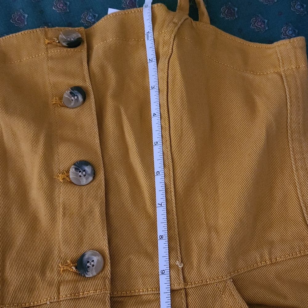 H&M Yellow Button Down Mini Dress - Picture 7 of 7